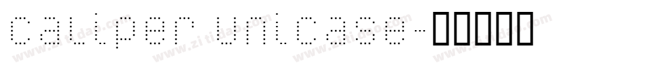 Caliper Unicase字体转换
